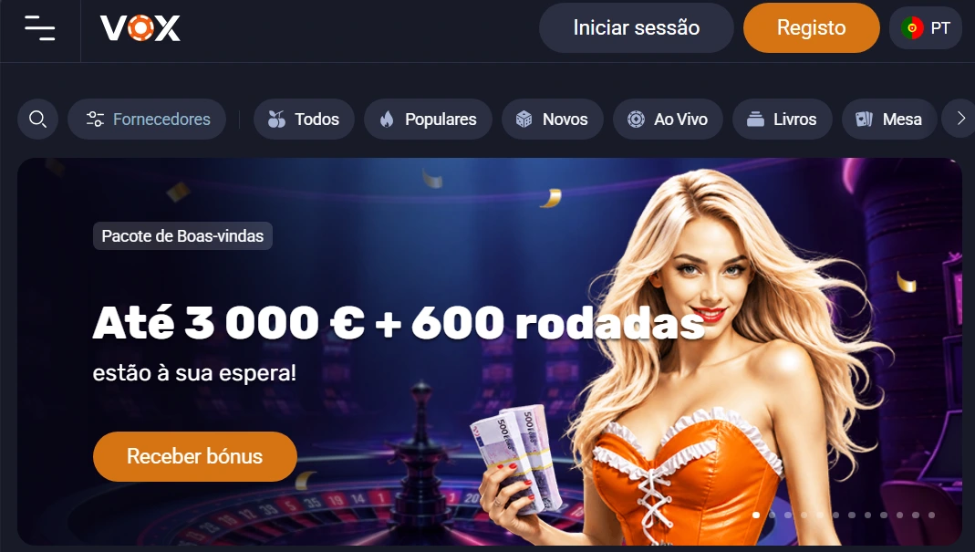 VOX Casino Portugal — plataforma de casino online para jogadores portugueses