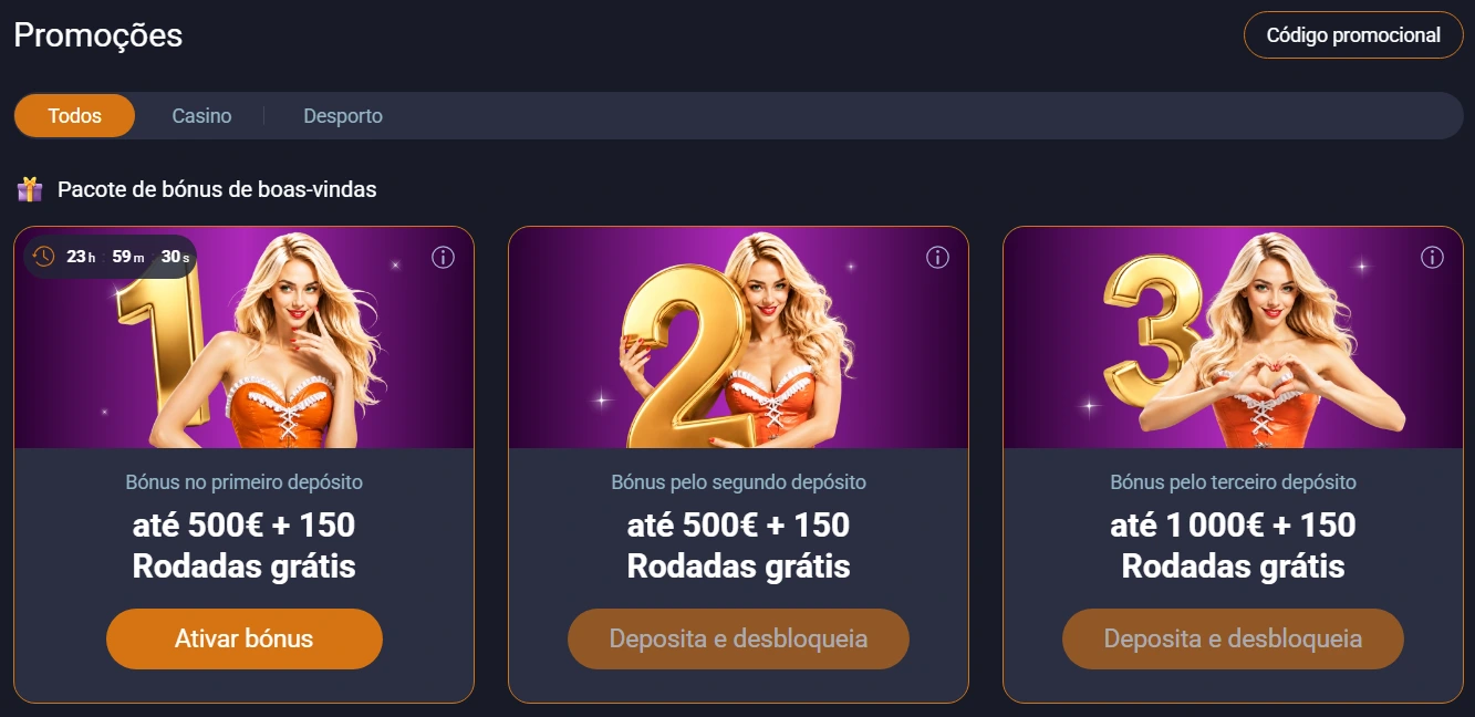 Bónus VOX Casino Portugal — promoções códigos promocionais e Free Spins
