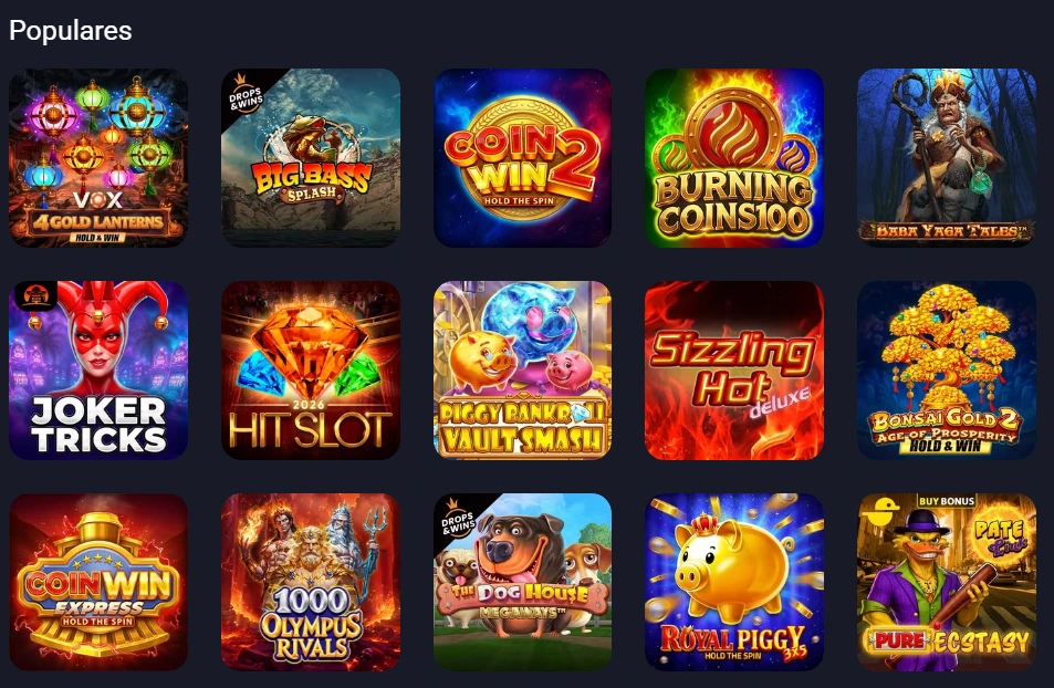 Jogos VOX Casino Portugal — slots casino ao vivo roleta e blackjack
